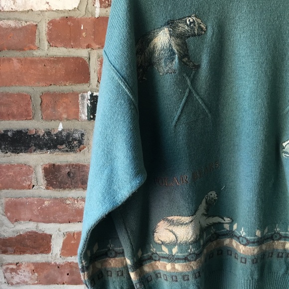 STRUCTURE Polar Bear Embroidered Sweater - Picture 4 of 5